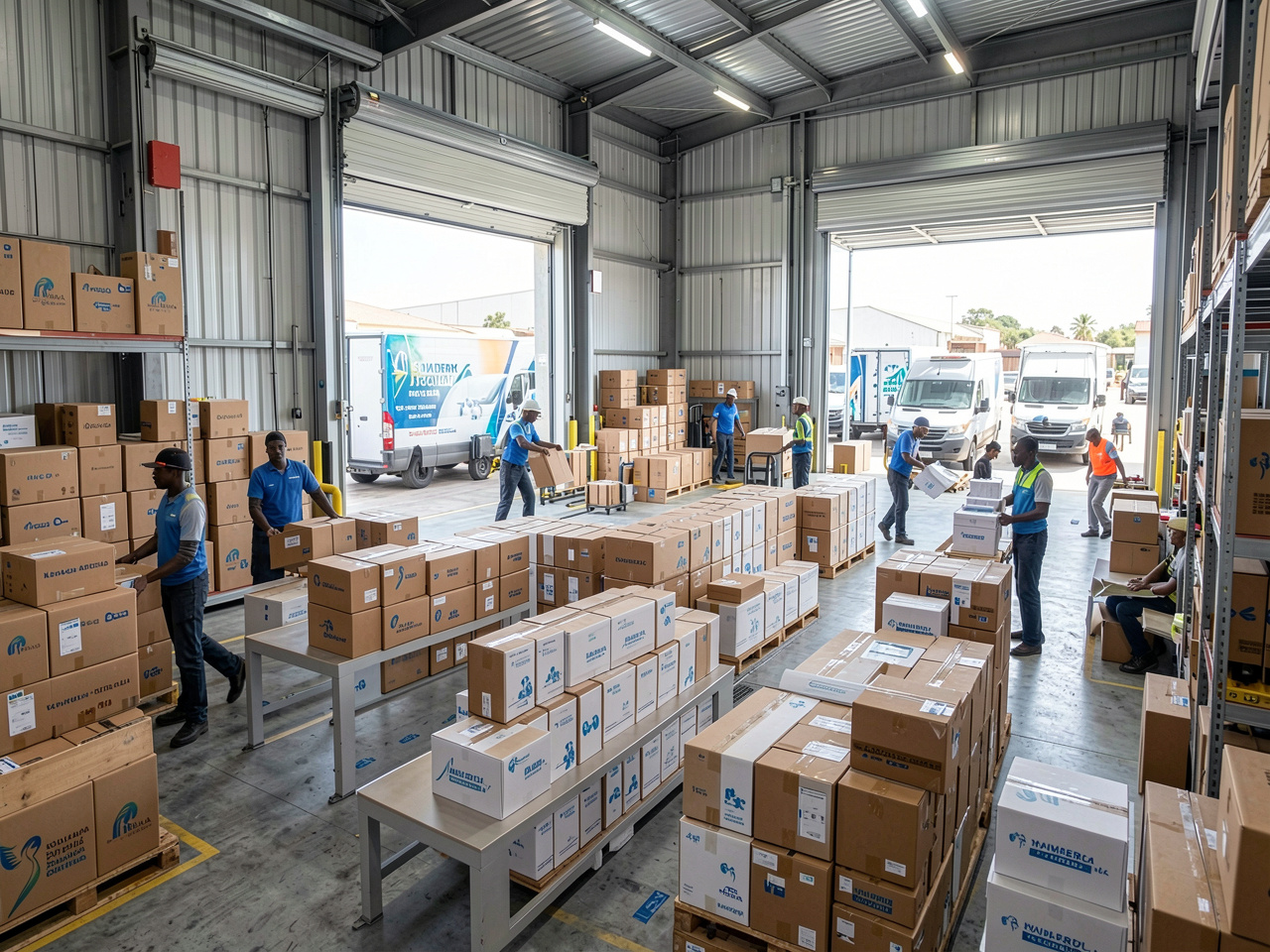Warehouse delivery network